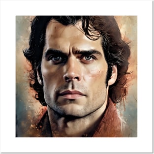 Portrait of Henry Cavill Posters and Art